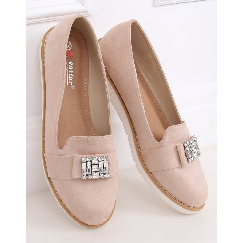 Pastell Wildleder beige Loafer T245 Beige 1