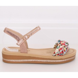 Damen Sandalen Champagner CK151P Champagner rosa 2