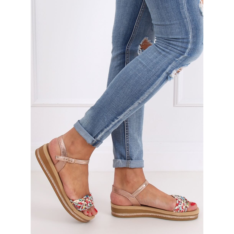 Damen Sandalen Champagner CK151P Champagner rosa 1