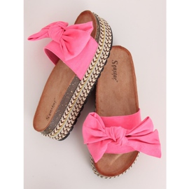 Rosa CK137P Fushie Hausschuhe mit hohen Sohlen 1