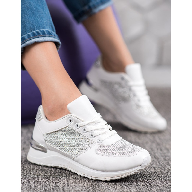 SHELOVET Stilvolle weiße Sportschuhe 1