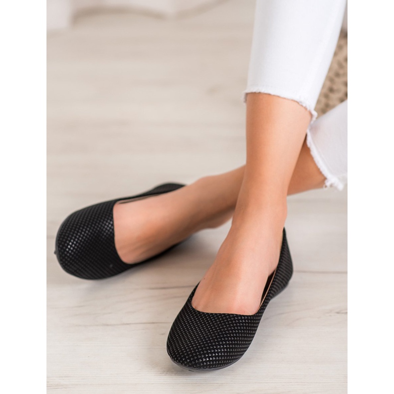 BAOLIKANG Schwarze Ballerina mit Muster 1