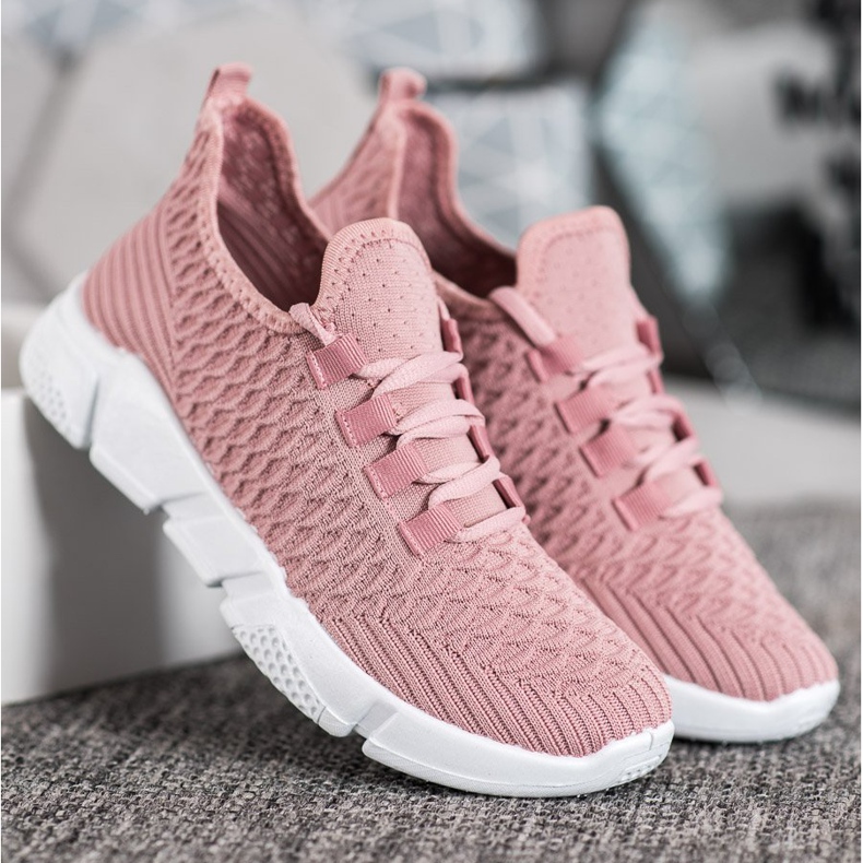 SUPER COOL Rosa Textil-Sneakers 2