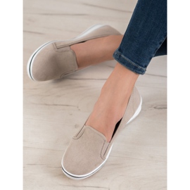 SHELOVET Slipper aus Wildleder braun 1