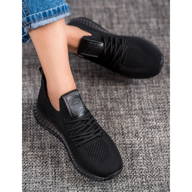 SHELOVET Sneakers mit transparenter Sohle schwarz 1