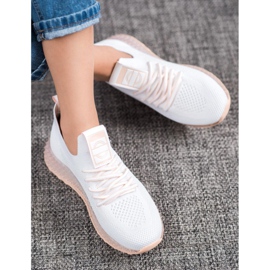 SHELOVET Sneakers mit transparenter Sohle weiß 2
