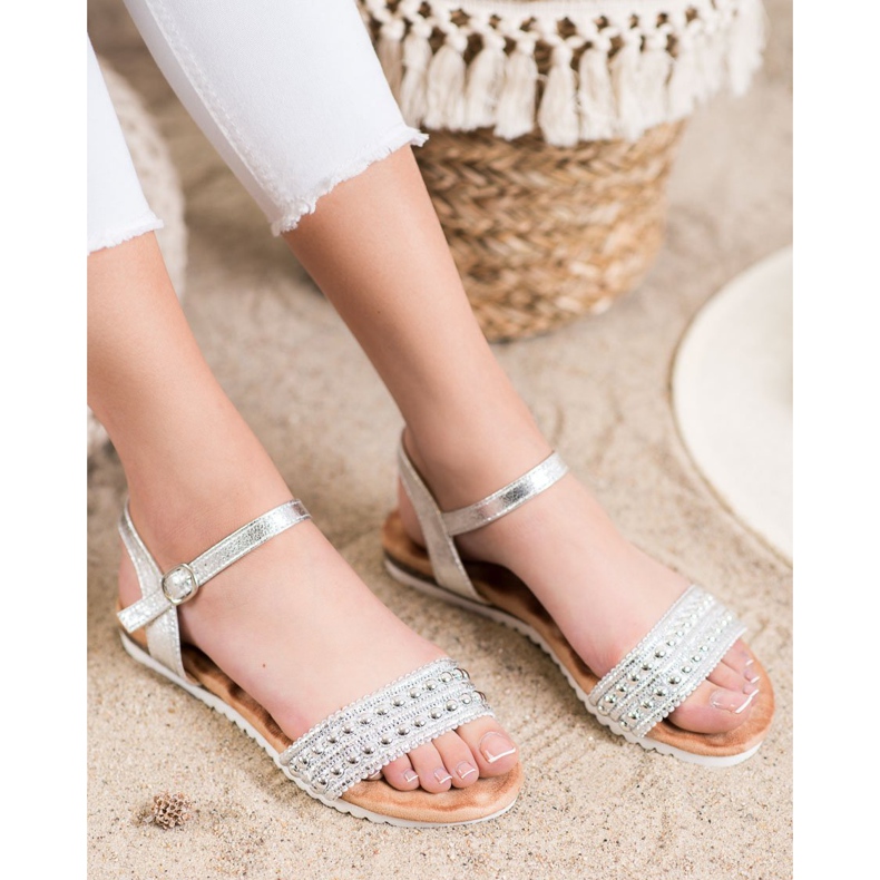 Emaks Bequeme Damensandalen grau 1