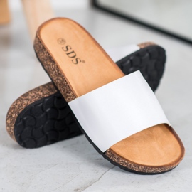 SDS Klassische Hausschuhe weiß 1