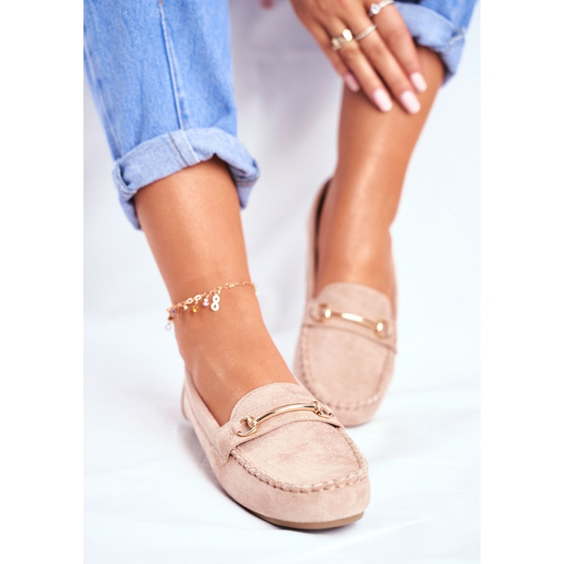 BUGO Damen Slipper Wildleder Beige Dive 1