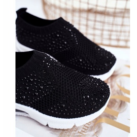 FRROCK Linda Kinder-Sportschuhe in Schwarz mit Zirkonia 1