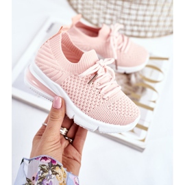 FRROCK Sportschuhe für Kinder zum Schnüren Rosa Lena 2