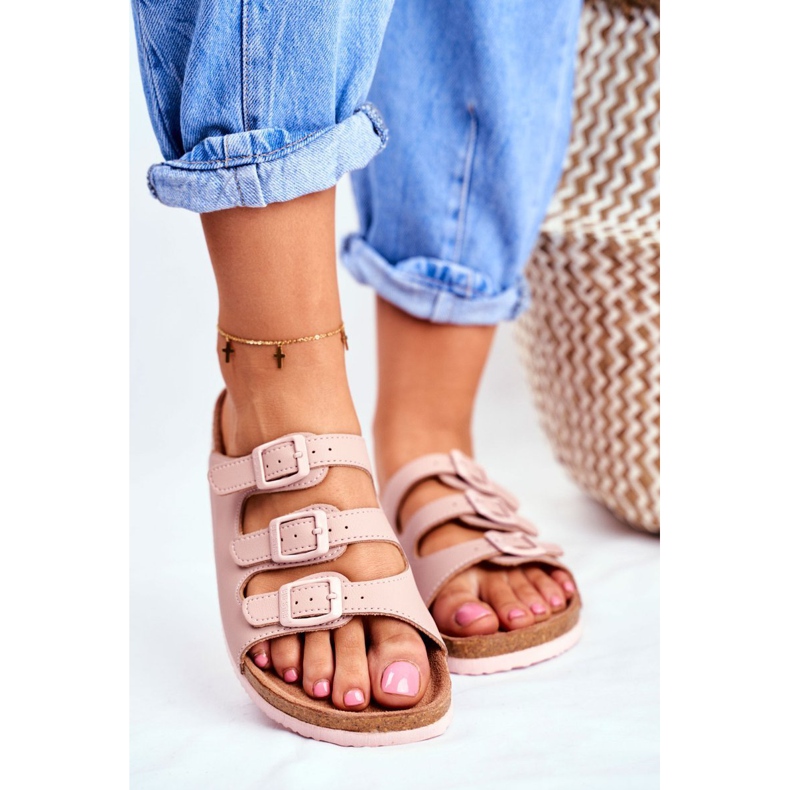 Damen Hausschuhe Big Star Puderrosa FF274627 1