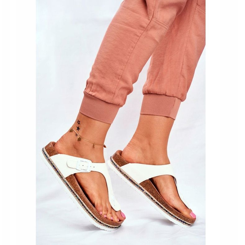 Damen Flip-Flops Big Star Weiß FF274631 2