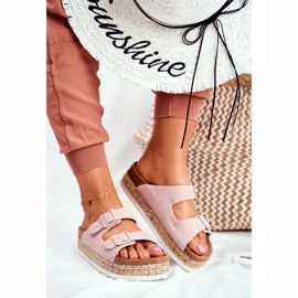 Damen Hausschuhe Big Star Pink FF274669 rosa 1