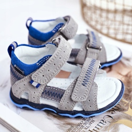 Bartek S.A. Kindersandalen für Jungen Bartek T-71824 / 76G grau 1