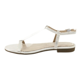 Silberne Sandalen für Damen Filippo DS1297 / 20 SI 1