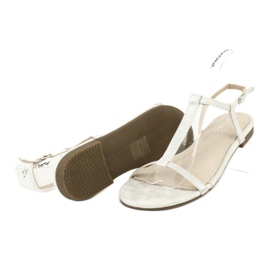 Silberne Sandalen für Damen Filippo DS1297 / 20 SI 2