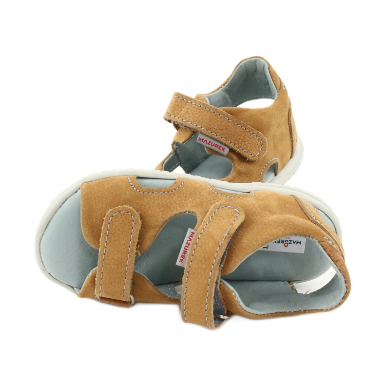 Klettsandalen Mazurek 314 camel mehrfarbig gelb 4