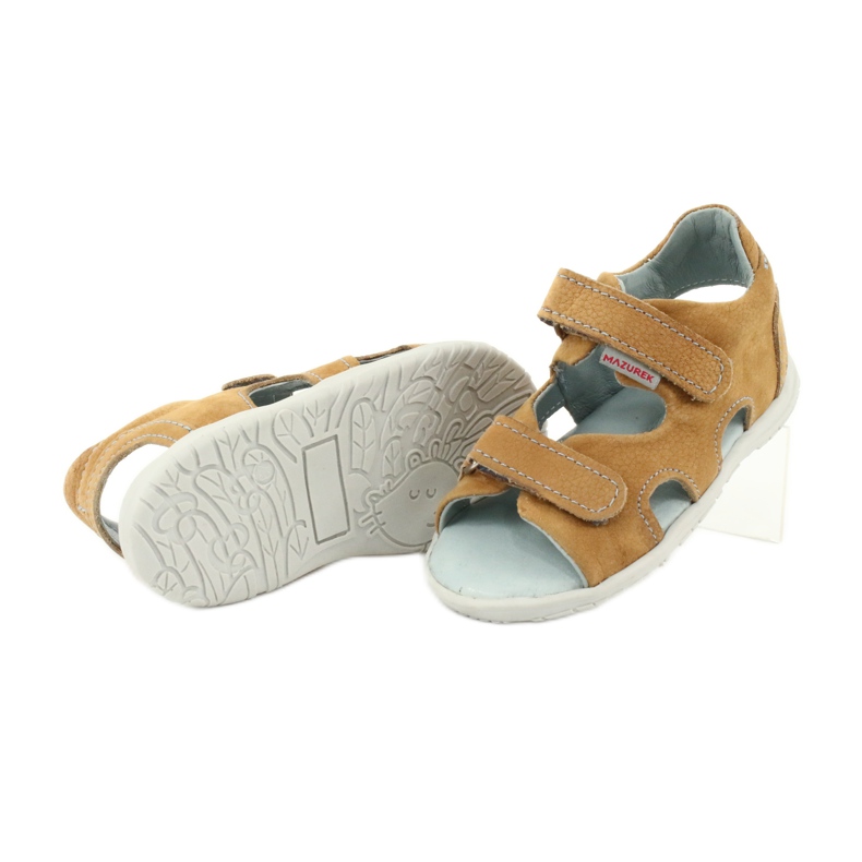 Klettsandalen Mazurek 314 camel mehrfarbig gelb 3