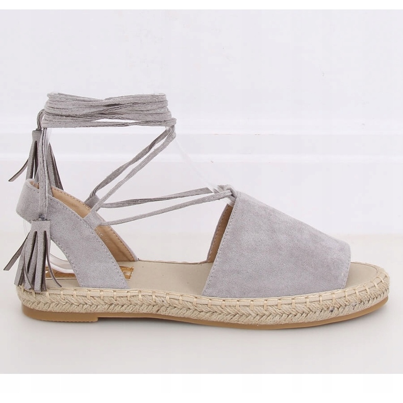Graue Espadrilles für Damen BB25 Grau 1