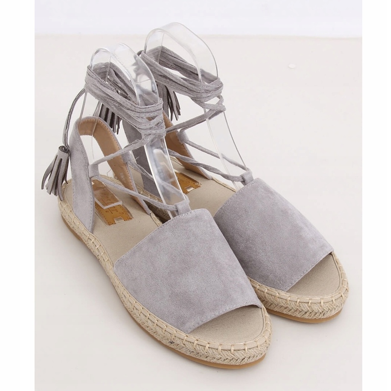 Graue Espadrilles für Damen BB25 Grau 2