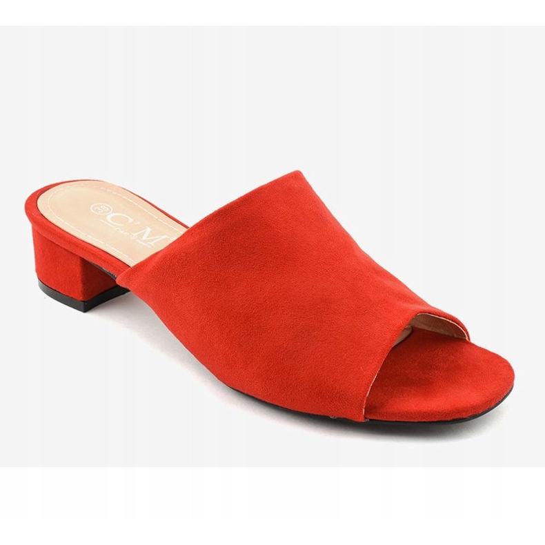 Rote Sandalen mit hohen Absätzen 77-91 1