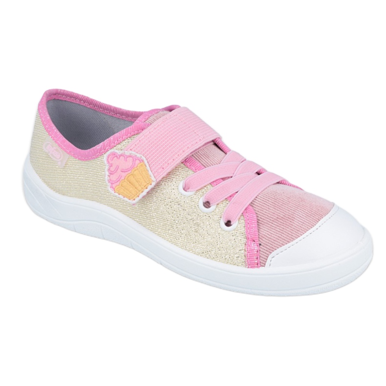 Befado Kinderschuhe 251Y141 rosa gelb 1