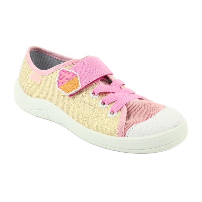 Befado Kinderschuhe 251Y141 rosa gelb 2