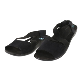 Bequeme schwarze Damensandalen Adanex 17498 1