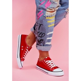 PS1 Klassische Sneakers für Damen Rot Omerta 4