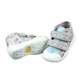 Befado Kinderschuhe 212P065 blau grau 4