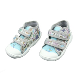 Befado Kinderschuhe 212P065 blau grau 3