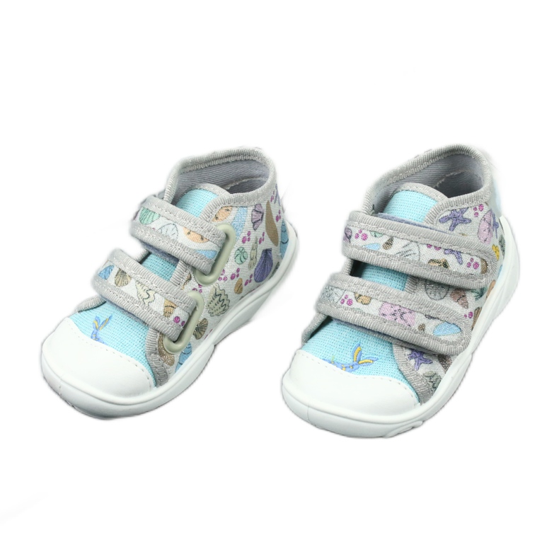 Befado Kinderschuhe 212P065 blau grau 3