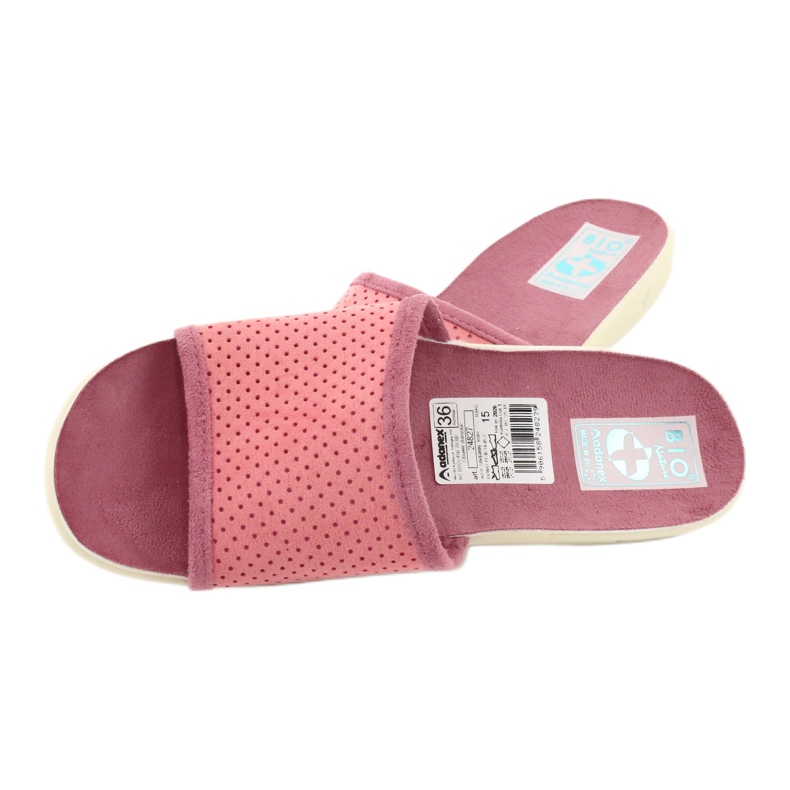 Adanex 24827 Damenhausschuhe rosa 4