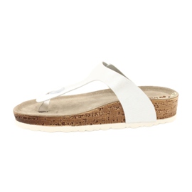 Anatomical Inblu NM020 anatomische Flip-Flops für Damen weiß 1