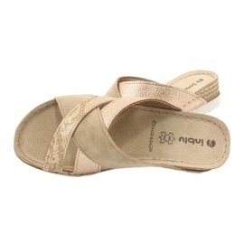 Bequeme COMFORT INBLU SABBIA OF020 Hausschuhe beige golden 4