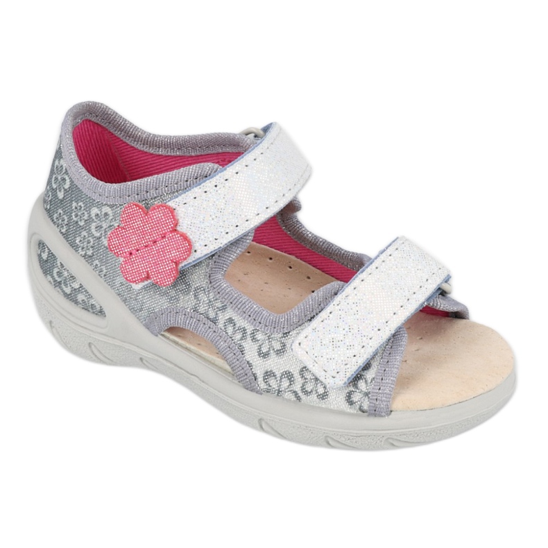 Befado Kinderschuhe PU 065P139 rosa grau 1