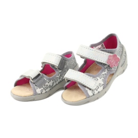 Befado Kinderschuhe PU 065P139 rosa grau 3