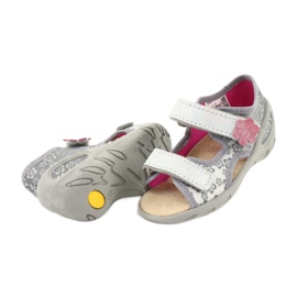 Befado Kinderschuhe PU 065P139 rosa grau 4