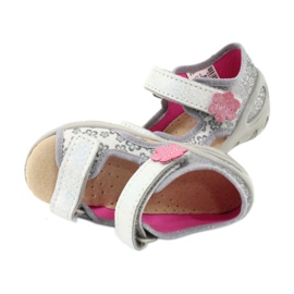 Befado Kinderschuhe PU 065P139 rosa grau 5