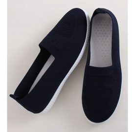 Marineblaue Damen Sneaker ZK097 Blu navy blau 1