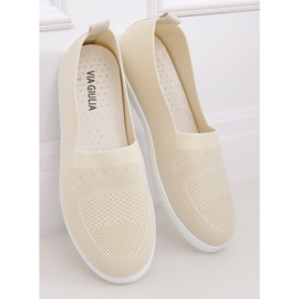 Beige Sneakers für Damen ZK097 Beige 2