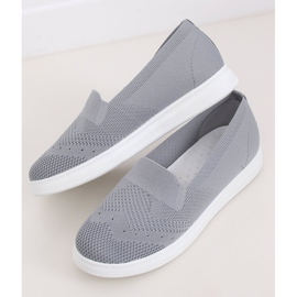 Graue graue Sneakers für Damen ZK069 Grigio 2