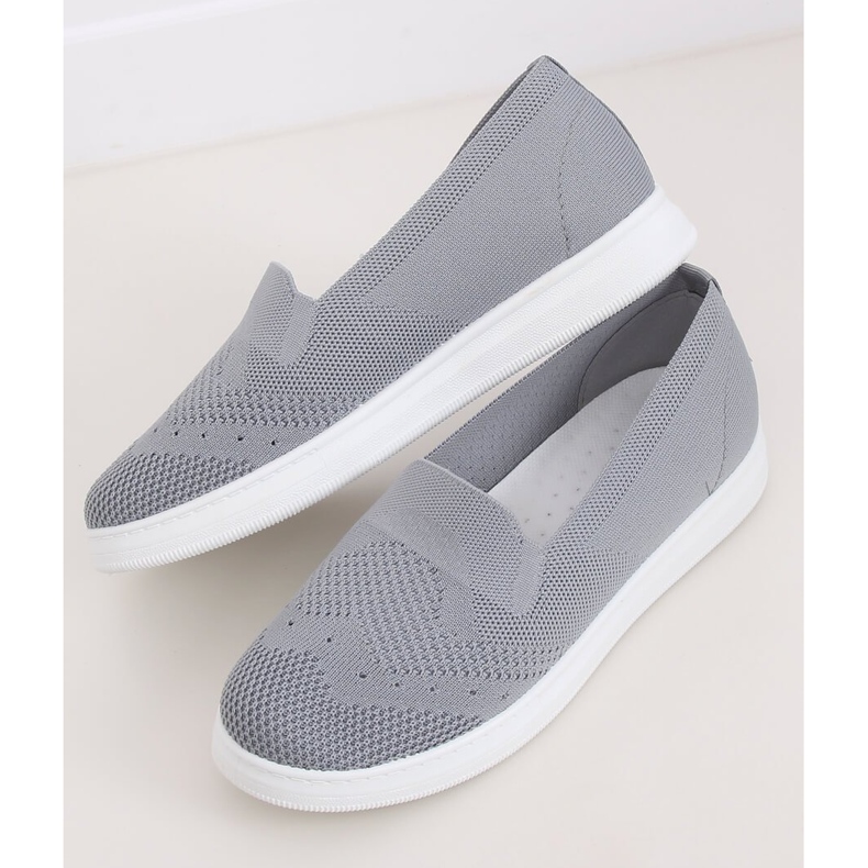 Graue graue Sneakers für Damen ZK069 Grigio 2