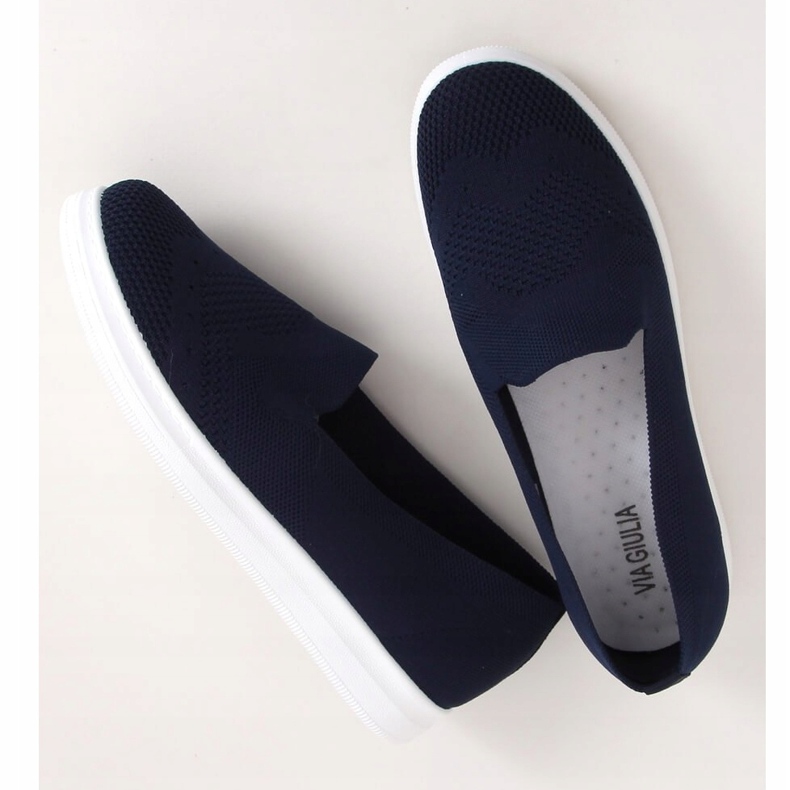 Marineblaue Turnschuhe ZK069 Blu 1