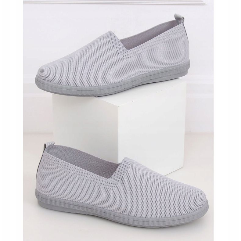 Graue graue Sneakers für Damen ZK118 Grigio 1