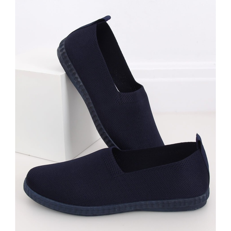 Marineblaue Damen Sneaker ZK118 Blu navy blau 2