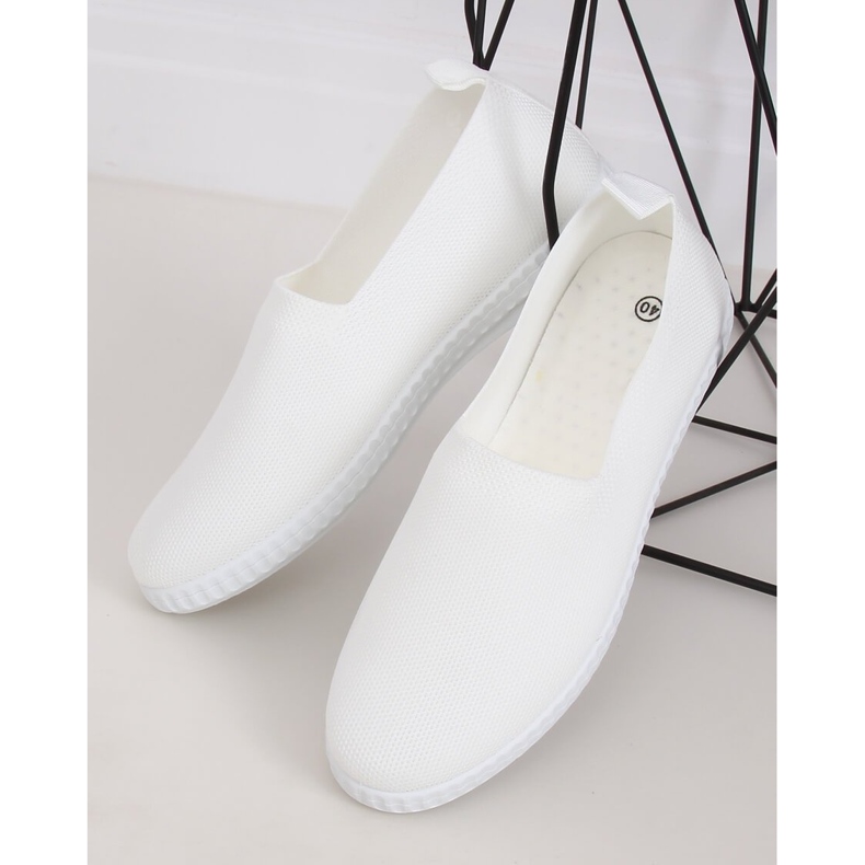 Weiße Damen Sneaker ZK118 Bianco 1