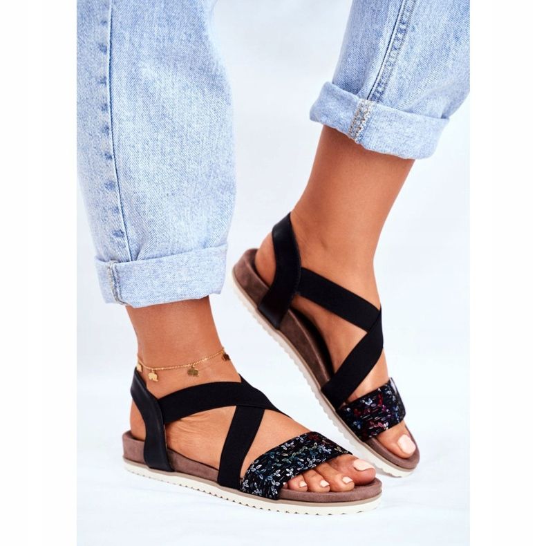 EVE Elegante Damen Sandalen Schwarz Morrin 1