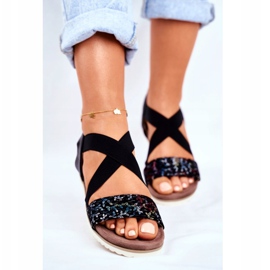 EVE Elegante Damen Sandalen Schwarz Morrin 2